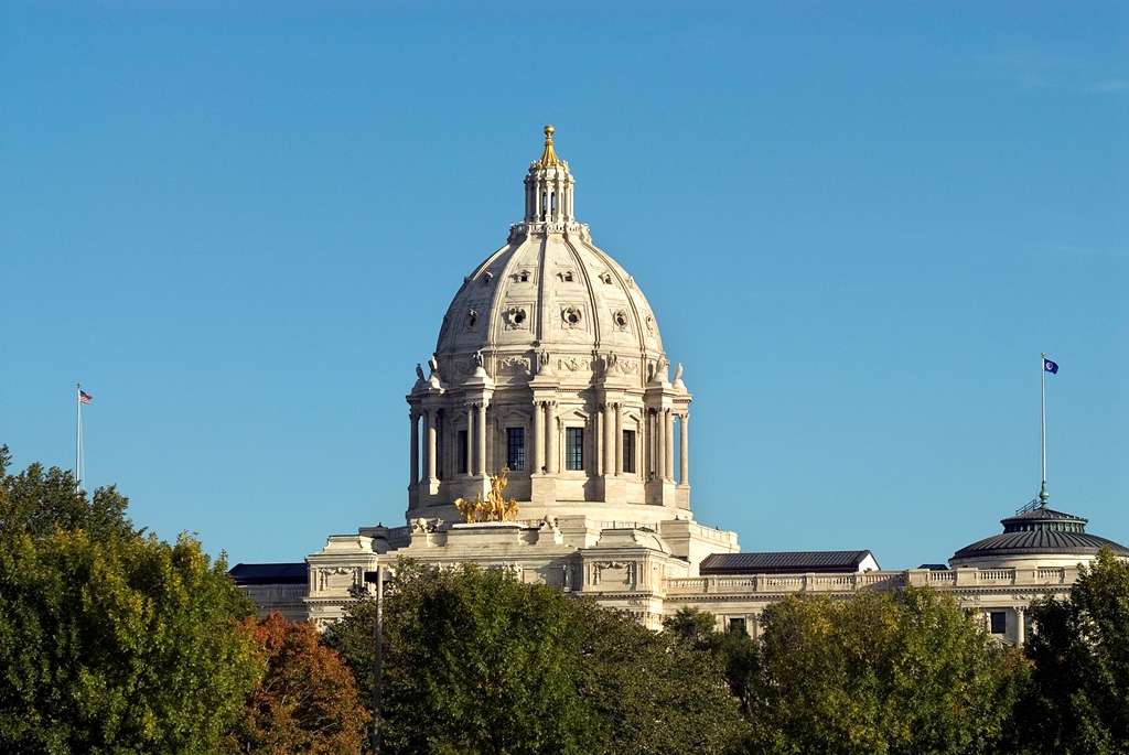 Top of the State Capitol building