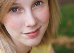 Blonde teenage girl