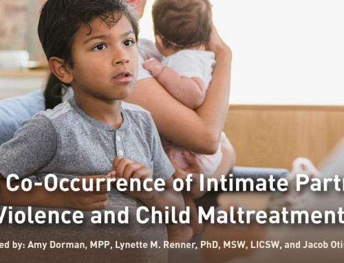 Intimate Partner Violence and Child Maltreatment: An Overview of the Co-Occurrence and Batterer Intervention Programs (1.0 hrs)